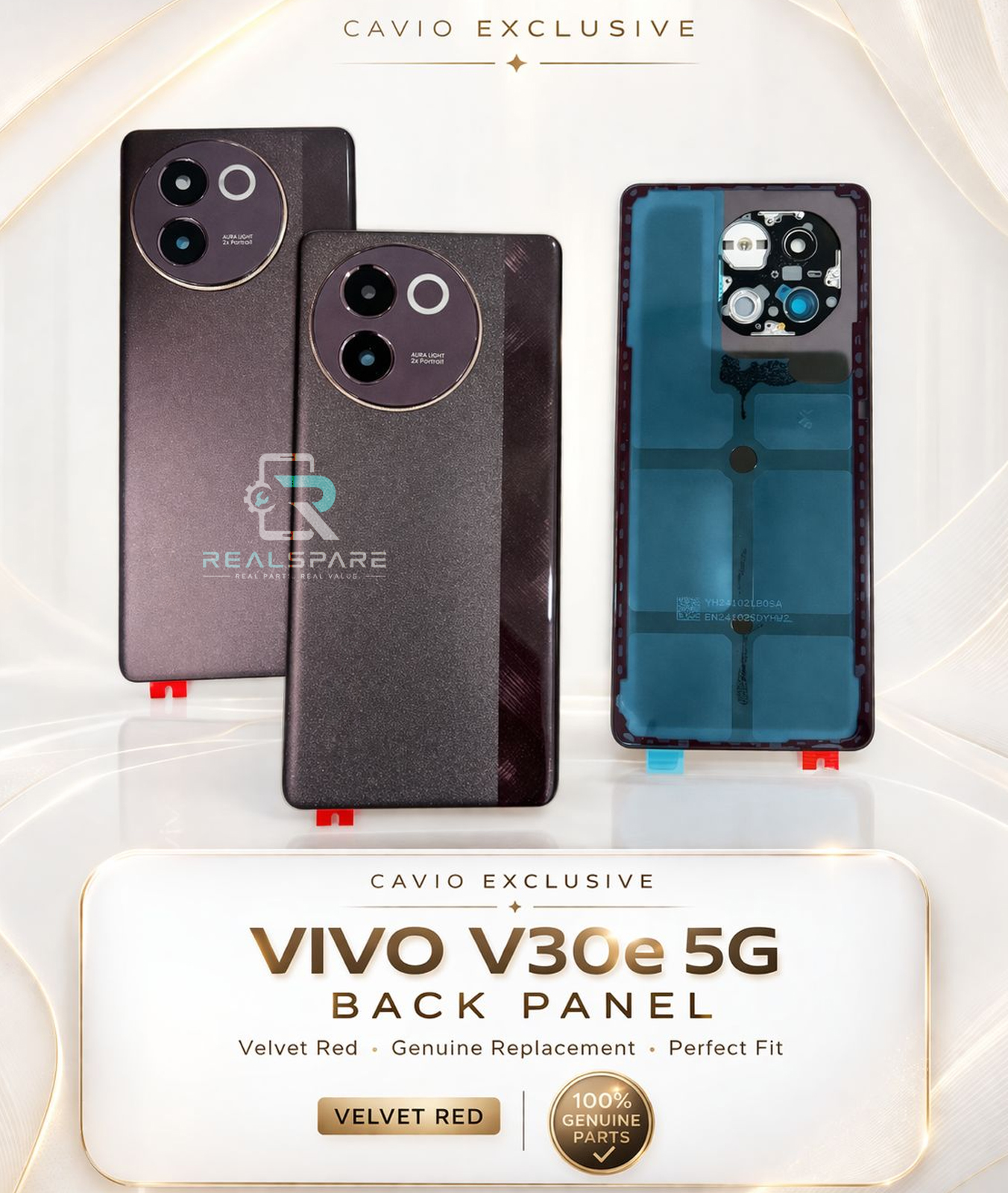 Orignal Back Panel With Lens & Gasekit